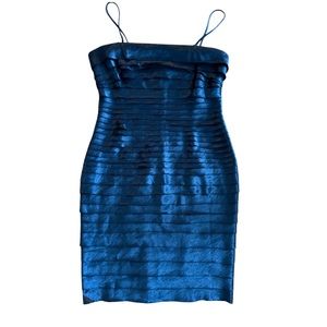 Blue spaghetti strap cocktail dress Size 10